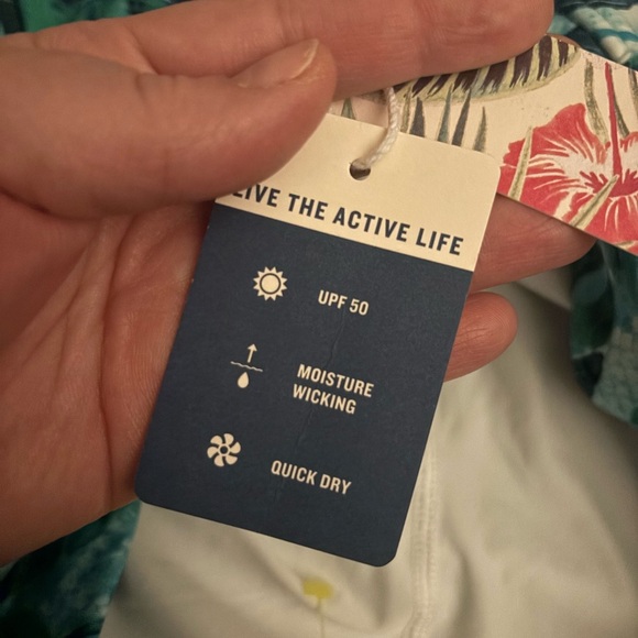 Tommy Bahama Green Leaf Print Skort - Picture 5 of 6